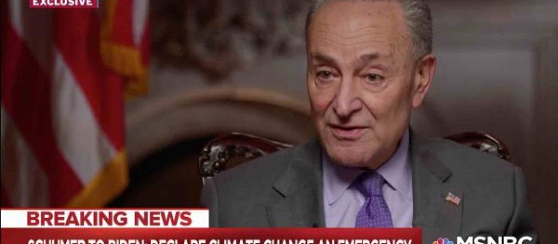 Schumer supports climate emergency declaration